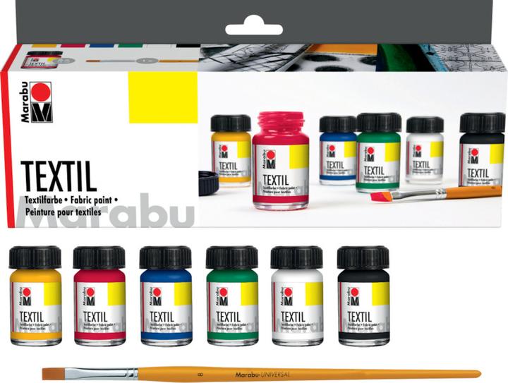 Produktbild Marabu Stoffmalfarbe (Mittelblau, 50 ml)