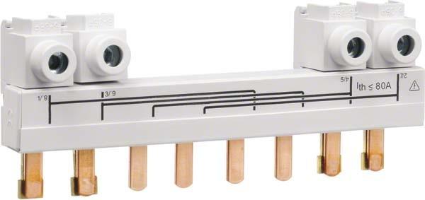 Hager Barre de connexion 4 pôles HZC709 63-80A pour commutateur HIM4...