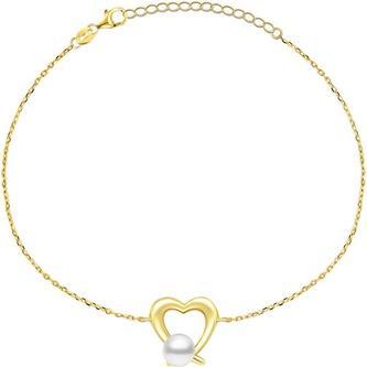 Produktbild Brilio Silver - Elegant gold-plated bracelet with genuine pearl BRC28Y