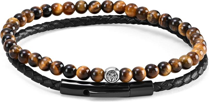 Actual product image Lucleon William (19 cm, Stone, Leather, Silver)