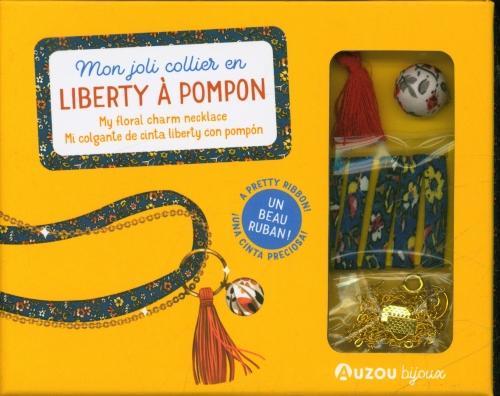 Image du produit Mon joli collier en liberty à pompon