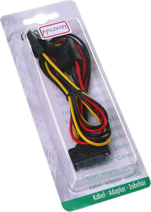 Image du produit InLine Câble d'alimentation en Y SATA 4 pôles Molex