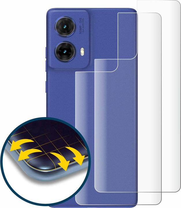 Produktbild BROTECT Fullscreen Schutzfolie Displayschutz Folie Klar Transparent (2 Stück, Motorola Moto G85)