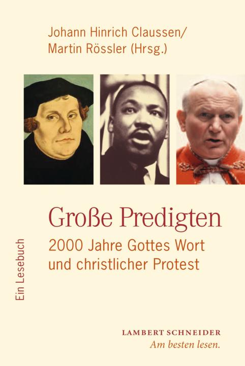 Actual product image Grosse Predigten (German, Johann Hinrich Claussen, Martin Rössler, 2015)