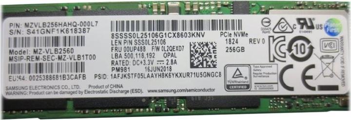 Immagine prodotto Lenovo SSD 256GB M.2 2280 PCIe NVMe (256 GB, M.2 2280)