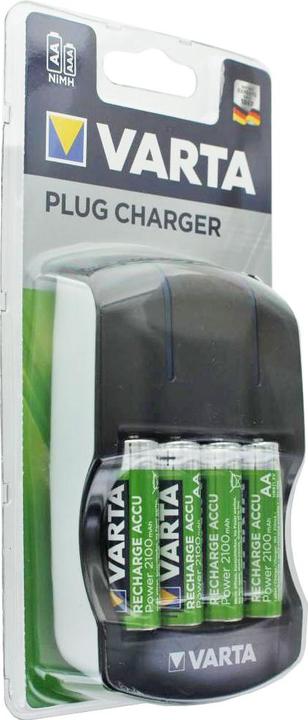 Image du produit Varta Easy Energy Stecker-Ladegerät inklusive 4 Stück Mignon AA Ready2use 2100mAh Akku (4 pcs, 2100 mAh, Piles rechargeables + chargeur)