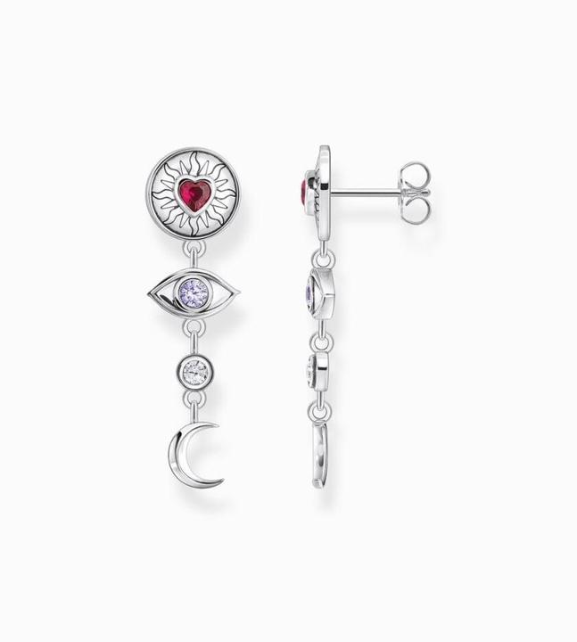 Image du produit Thomas Sabo Boucle d'oreille talisman cosmique avec pierres multicolores argent noirci (Argent)