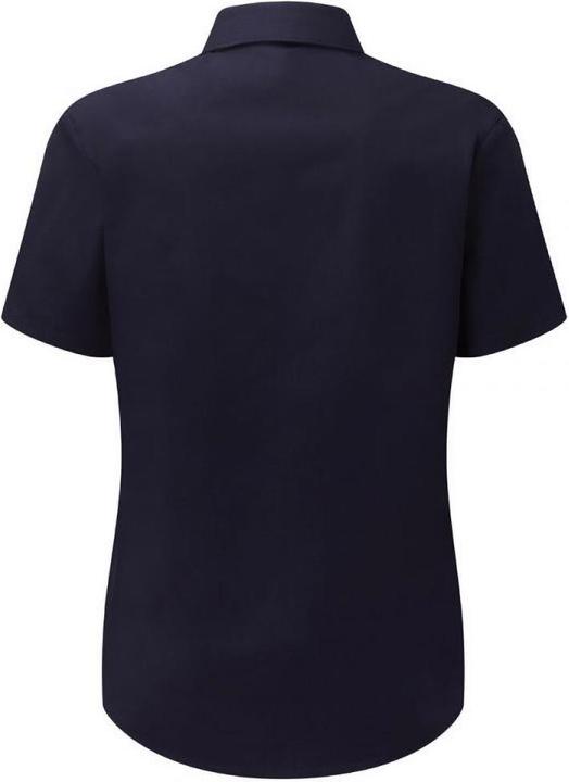 Actual product image Russell Collection Poplin Blouse Short Sleeve Easy Care (XXL)