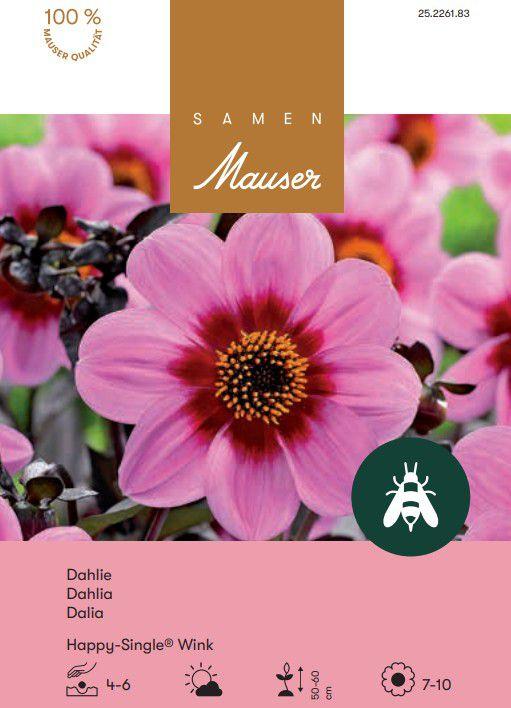 Produktbild Samen Mauser Happy Single Dahlie Wink (Blumensamen)