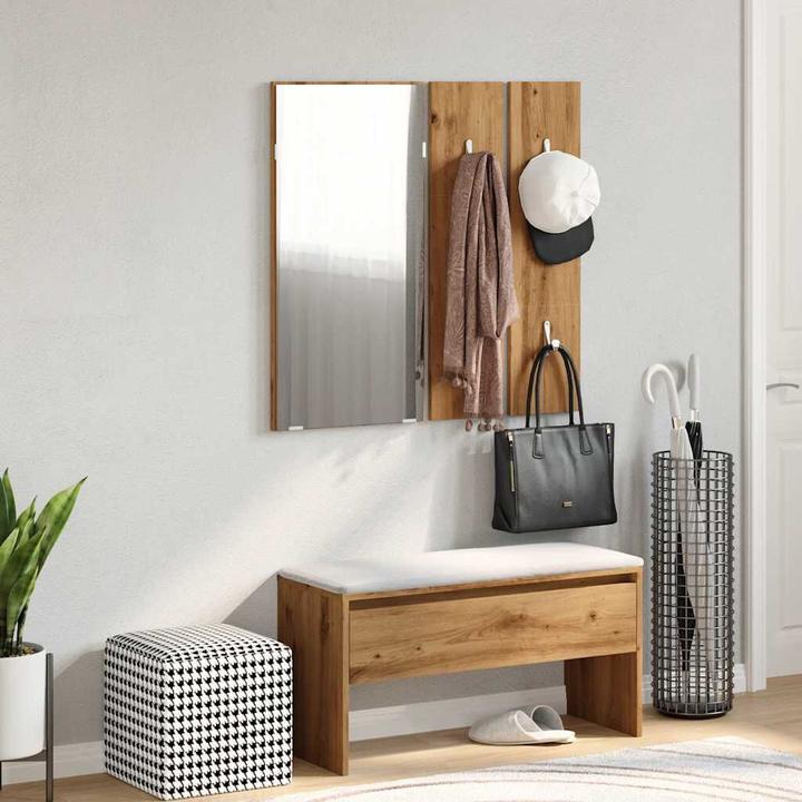 Produktbild VidaXL Garderoben-Set Artisan-Eiche Holzwerkstoff