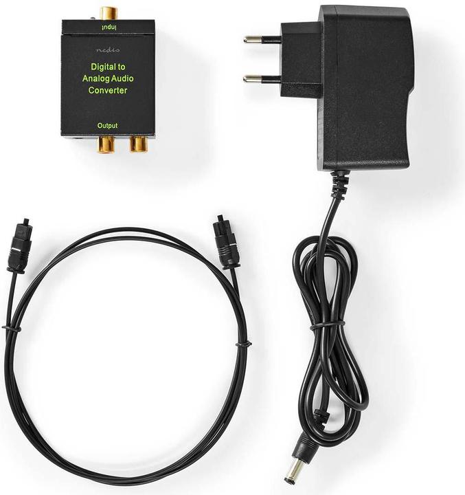 Produktbild Nedis Digital Audio Converter 1-Way Connection Input: 1x Digital RCA / 1x TosLink Connection Output: (0.05 m)