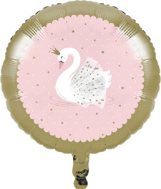 Actual product image Creative Party Balloon Cygne rose et doré