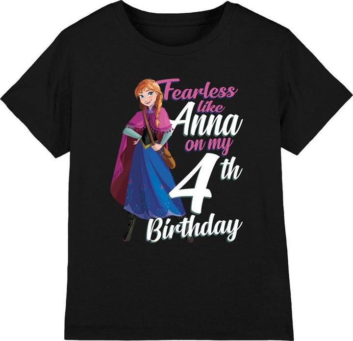 Disney Frozen Fearless Like Anna TShirt 4. Geburtstag
