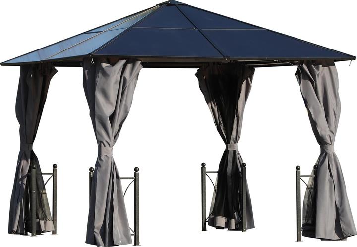 Produktbild Outsunny Gartenpavillon mit Seitenteilen und Dach (300 cm, 300 cm)