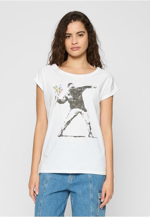 Actual product image Merchcode Ladies Flower Bomb T-Shirt - 111881 (M)