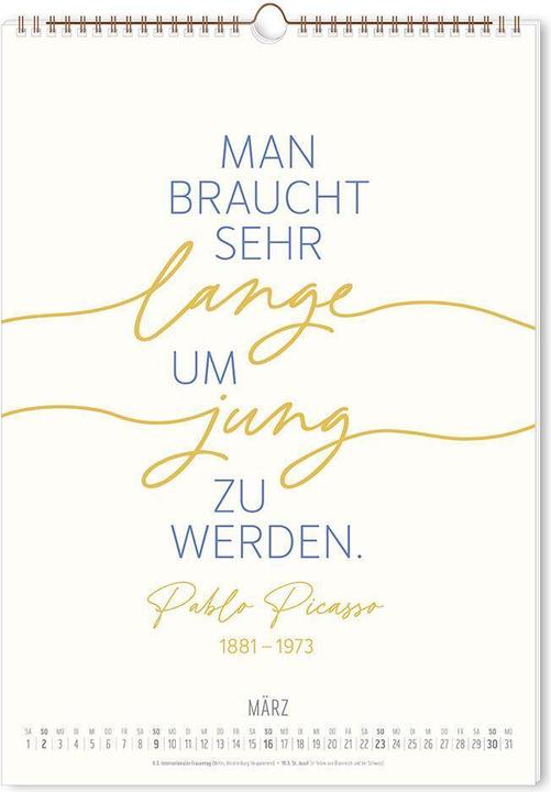 Produktbild Typografie-Kalender 2025 Look at pictures (20 x 20 cm, Harter Einband, Deutsch)