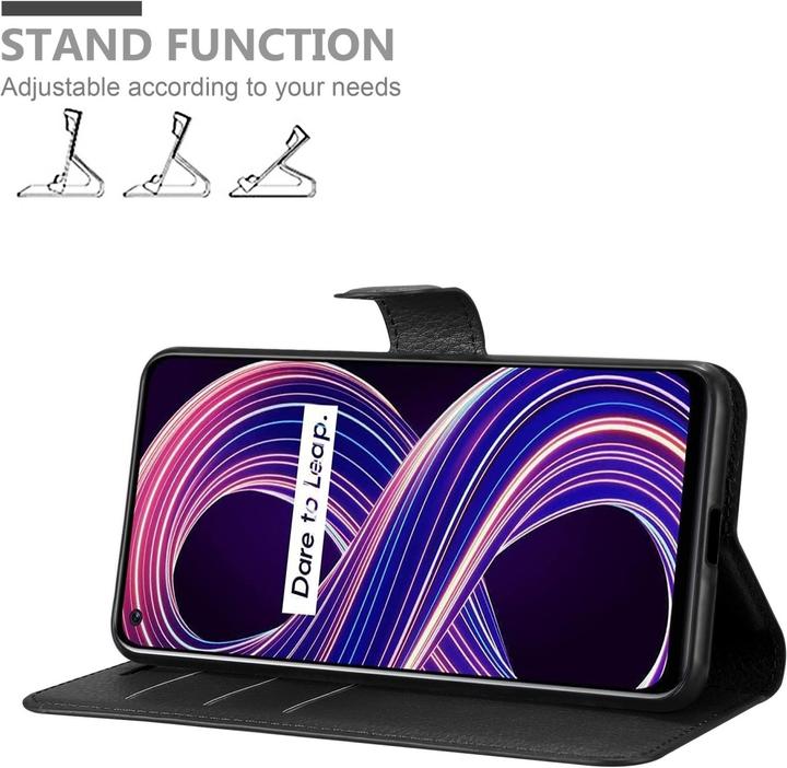 Actual product image Cadorabo Book Stand Case for Realme 8 5G / V13 / Q3 / Q3i / Narzo 30 5G (Realme Narzo 30 5G, Realme V13, Realme Q3i 5G)