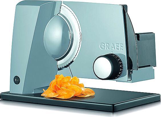 Produktbild Graef Allesschneider Metall Messer gewellt u glatt 0-20mm 170W gra SKS 110 / S11020