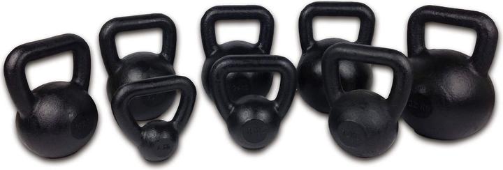 Immagine prodotto Tunturi Gusseisen Kettlebell mit Gummi Boden (1 x 12 kg)