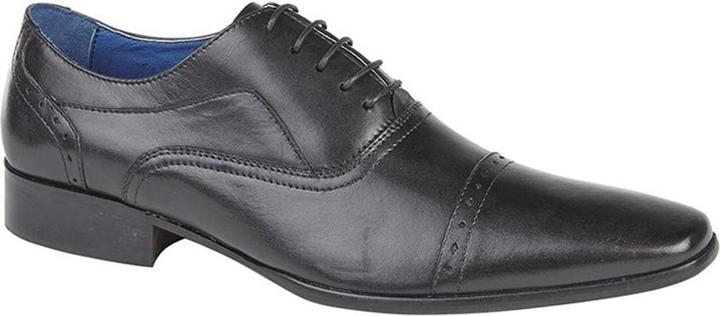Image du produit Roamers 4 oeillets Punch Cap Chaussures Oxford en cuir (41)