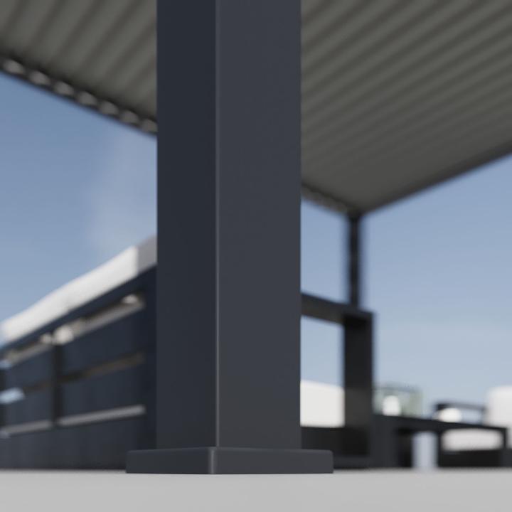 Immagine prodotto Weide Pergola elettrica 4x6m antracite con LED (600 cm, 400 cm)