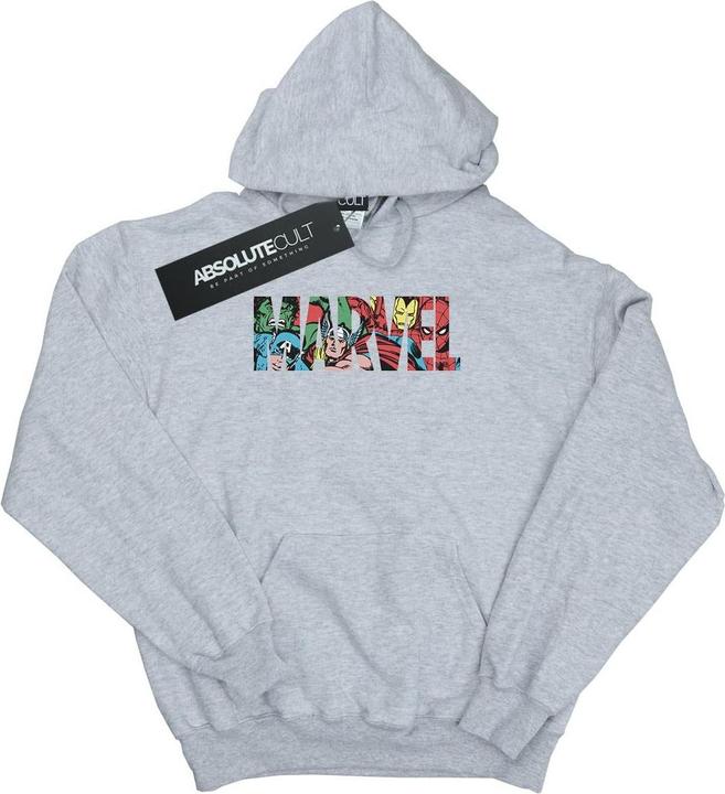 Actual product image Boys Logo Character Infill Hoodie (140, 146)