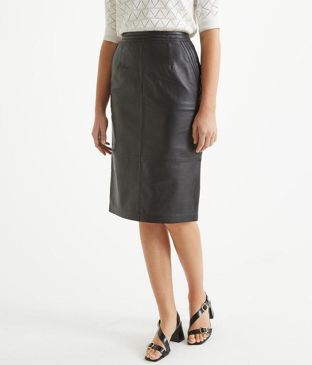 Actual product image Anne Weyburn Leather skirt (42)