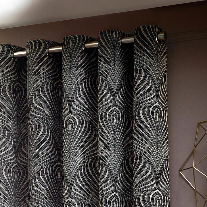 Actual product image Gatsby Jacquard Eyelet Curtains (168 x 229 cm)