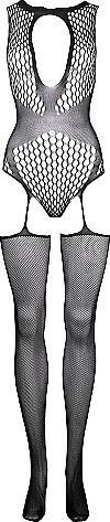 Productafbeelding Le Désir Contrasterende jarretel bodystocking (S, M, L, XL)