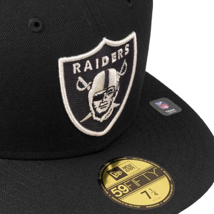 Produktbild New Era 59Fifty Cap Las Vegas Raiders schwarz silber - 6 7/8 (6 7/8)