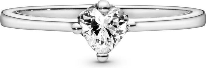 Pandora Clear Heart Solitaire Ring