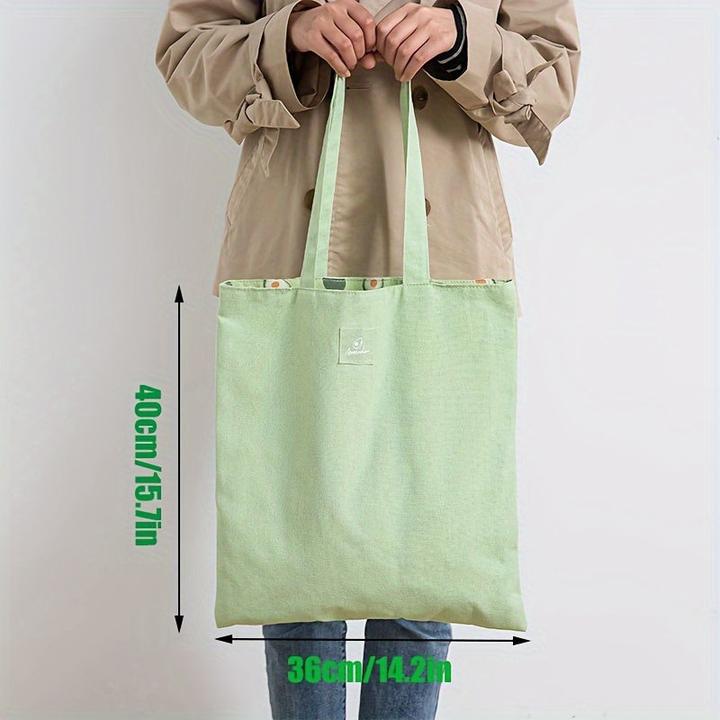 Produktbild Only-Bags.Store Doppelseitige wiederverwendbare Tragetasche - ungefüttert, 40Cm/15.7In X 36Cm/14.2In