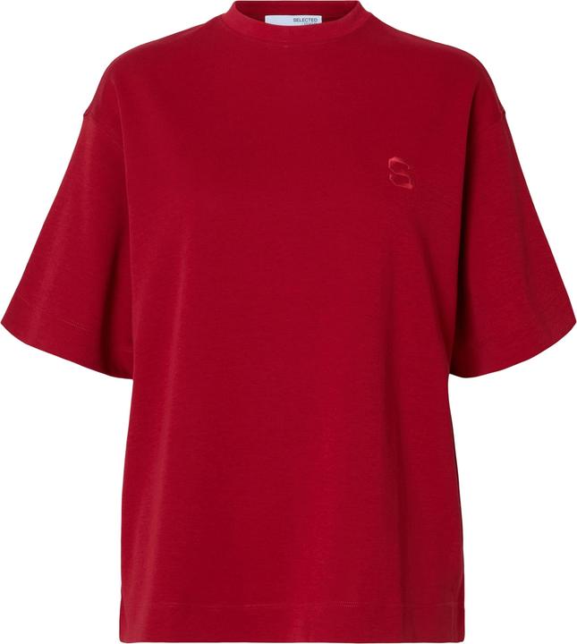 Selected Femme Besticktes Relaxed Fit T-Shirt