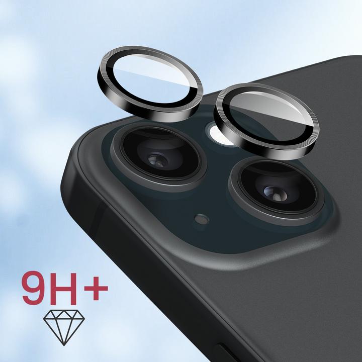 Actual product image Bigben Connected Protective film for iPhone 15 Verreganischer + camera lenses (1 Piece, Apple iPhone 15)