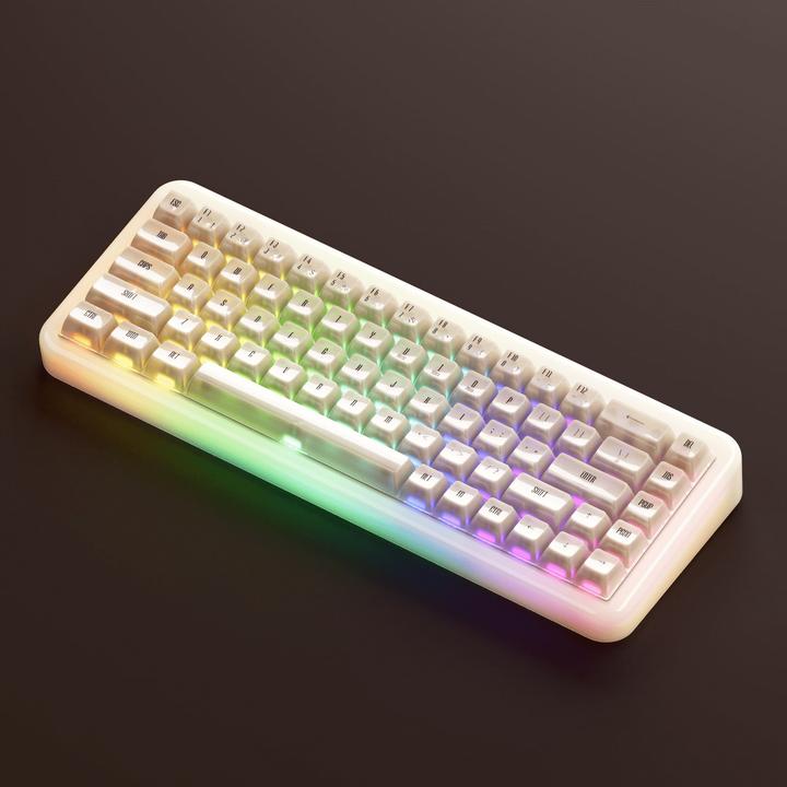 Image du produit Akko YU01 Antique Jade Clavier de jeu, RGB - 65%, V3 Piano Pro Switches (ISO) (US, Filaire, Sans fil)