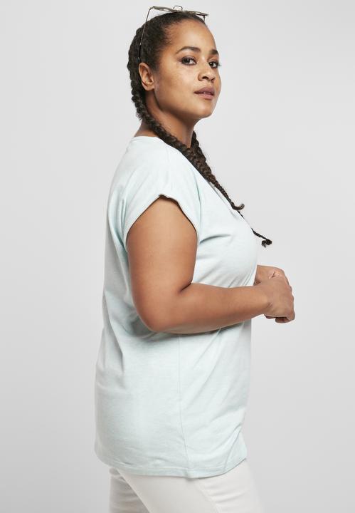 Actual product image Urban Classics Ladies Color Melange Extended Shoulder Tee (4XL)