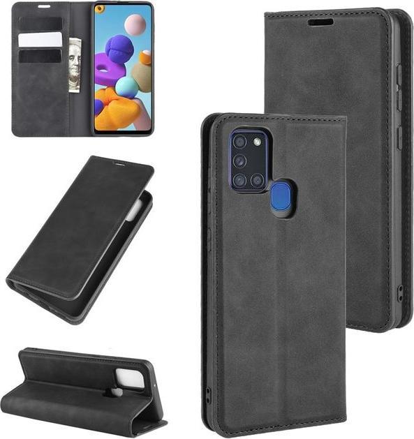 Actual product image MU Classic Classic V Leather Bookcover Series (Samsung Galaxy A21s)
