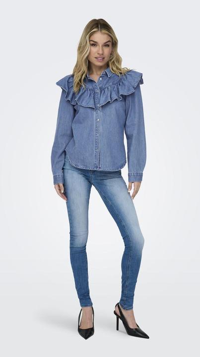 Image du produit Only ONLINDIGO LS FRILL DNM SHIRT QYT Chemise en jean (S)