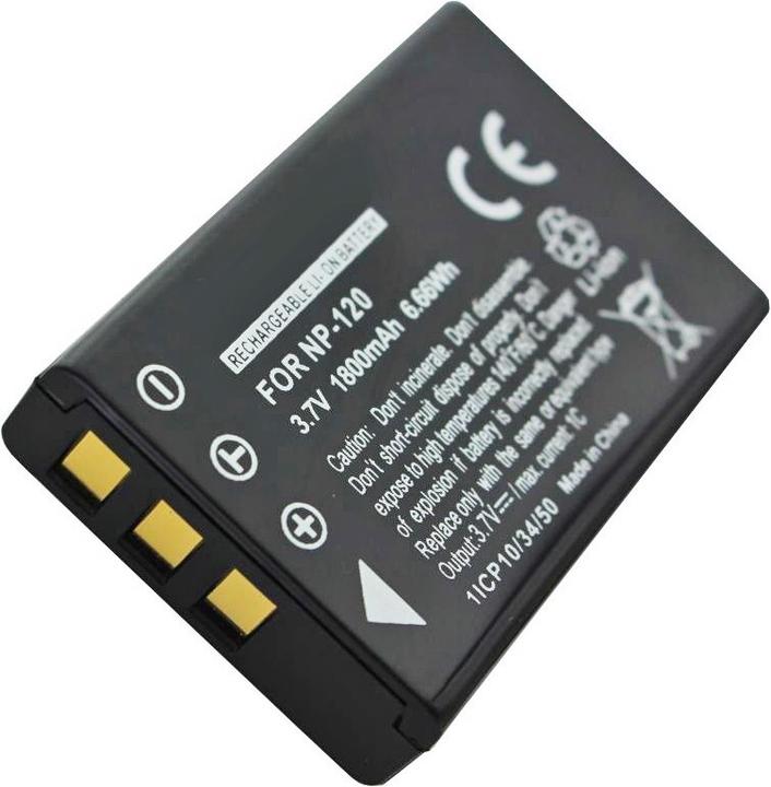 Actual product image AccuCell Battery NP-120, BP-1500S, D-LI7, DB-43 (Rechargeable battery)
