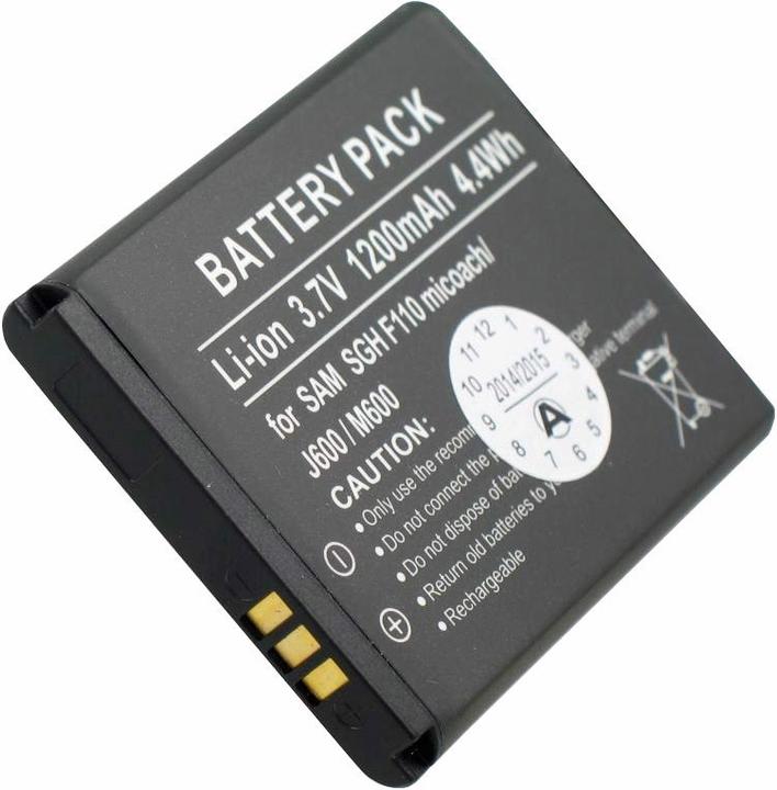 Actual product image Samsung Battery SGH-J600, AB483640BECSTD