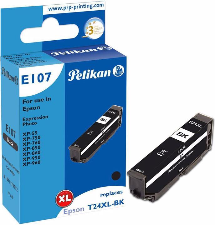 Actual product image Pelikan Ink Epson T24XL Black (FC)