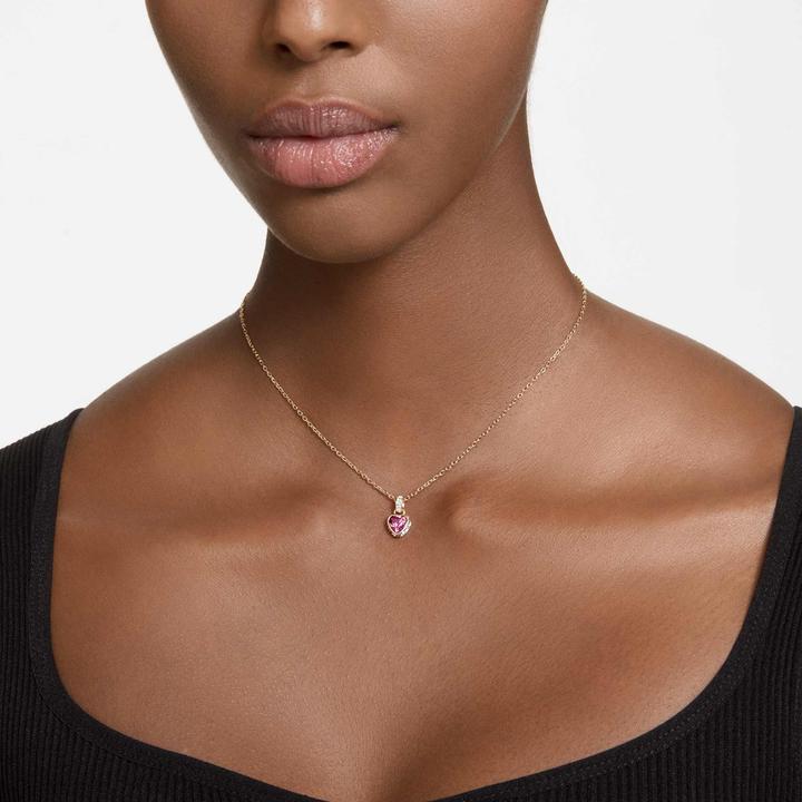 Produktbild Swarovski Stilla Halskette Herz Rot Gold (Swarovski Metall, 38 - 43 cm)