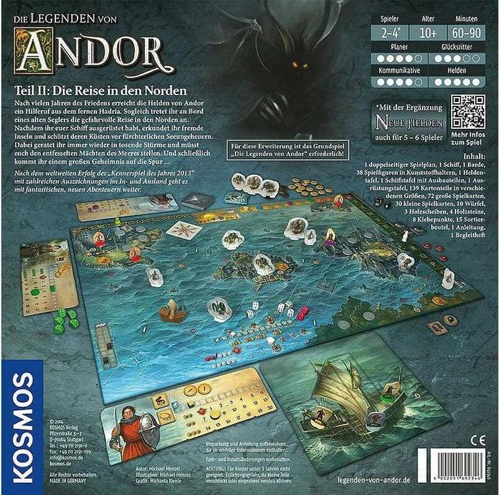 Produktbild Kosmos Die Legenden von Andor: Die Reise in den Norden - Erweiterung (Deutsch)