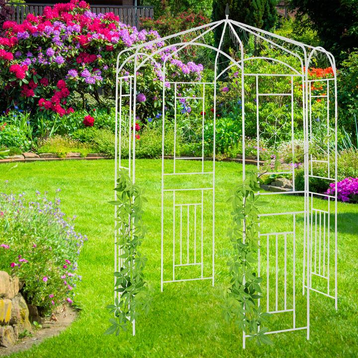 Actual product image Relaxdays Metal Rose Pavilion (160 cm, 160 cm)