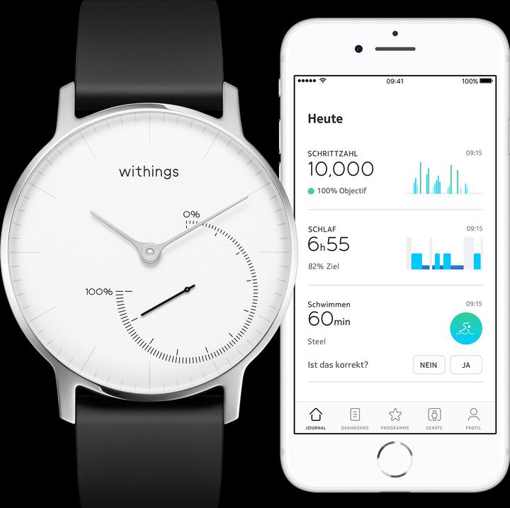 Image du produit Withings Steel Connected (Montre analogique, Montre connectée, 36 mm)