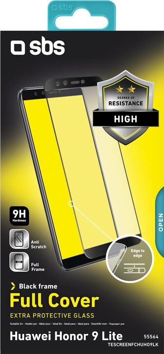 Actual product image SBS Full Cover glass screen protector for Honor 9 Lite (1 Piece, Honor 9 Lite)