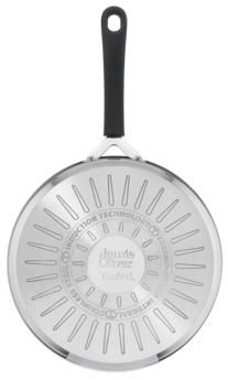 Actual product image Tefal Jamie Oliver E3033344 Pan Swivel Pan Round (25 cm, Wok, Stainless steel)