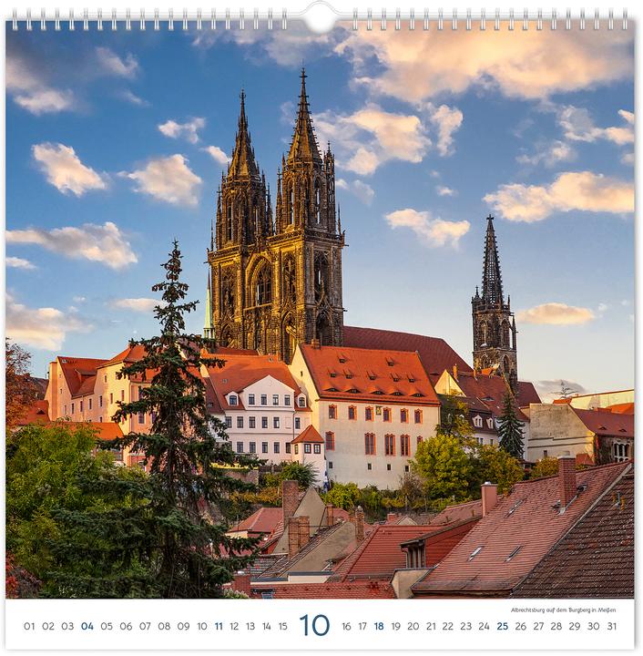 Actual product image Kalender Burgen und Schlsser Sachsen 2026 (30 x 30 cm, German)
