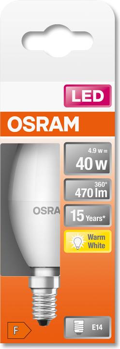 Produktbild Osram Led Star Classic B (E14, 40 W, 470 lm, 1 x, F)