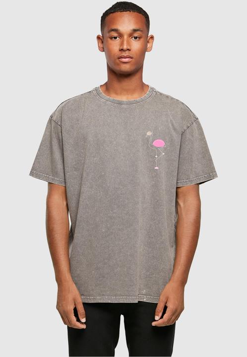 Image du produit Merchcode Flamingo Acid Washed Heavy Oversized Tee - 116899 (M)